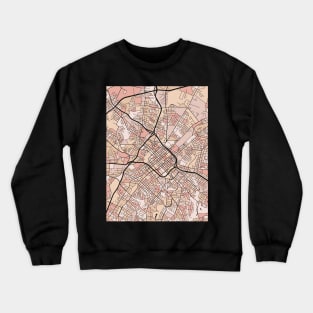 Charlotte Map Pattern in Soft Pink Pastels Crewneck Sweatshirt